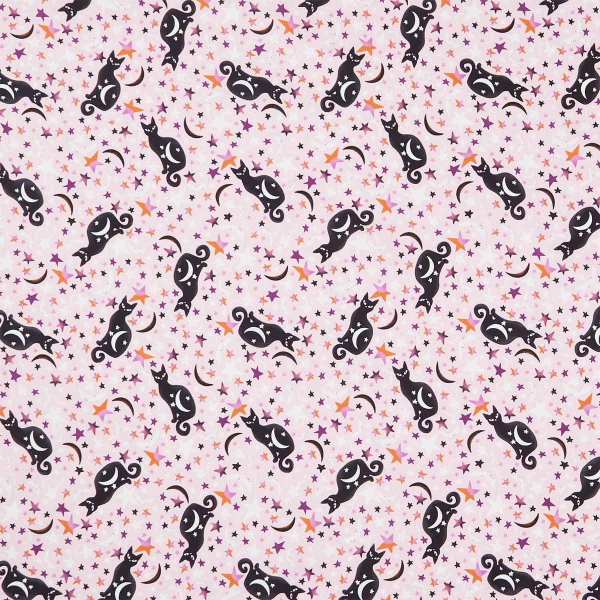 ghostly-greetings-cats-with-stars-and-moon-pink-yardage