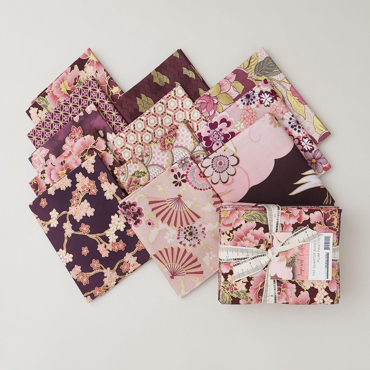 imperial-collections-graceful-cranes-plum-colorstory-metallic-fat-quarter-bundle