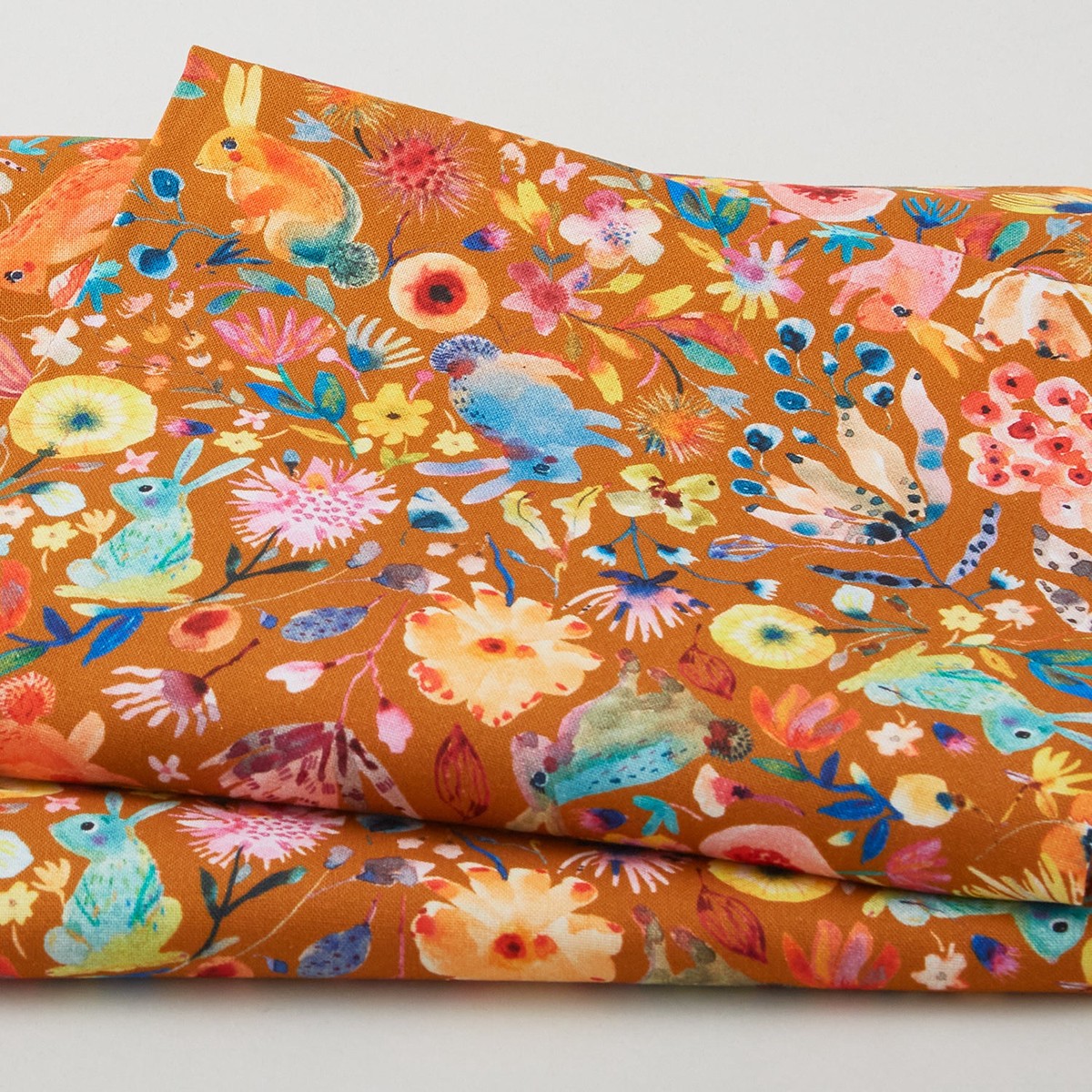 flora-fun-bunnies-flowers-acorn-2-yard-cut