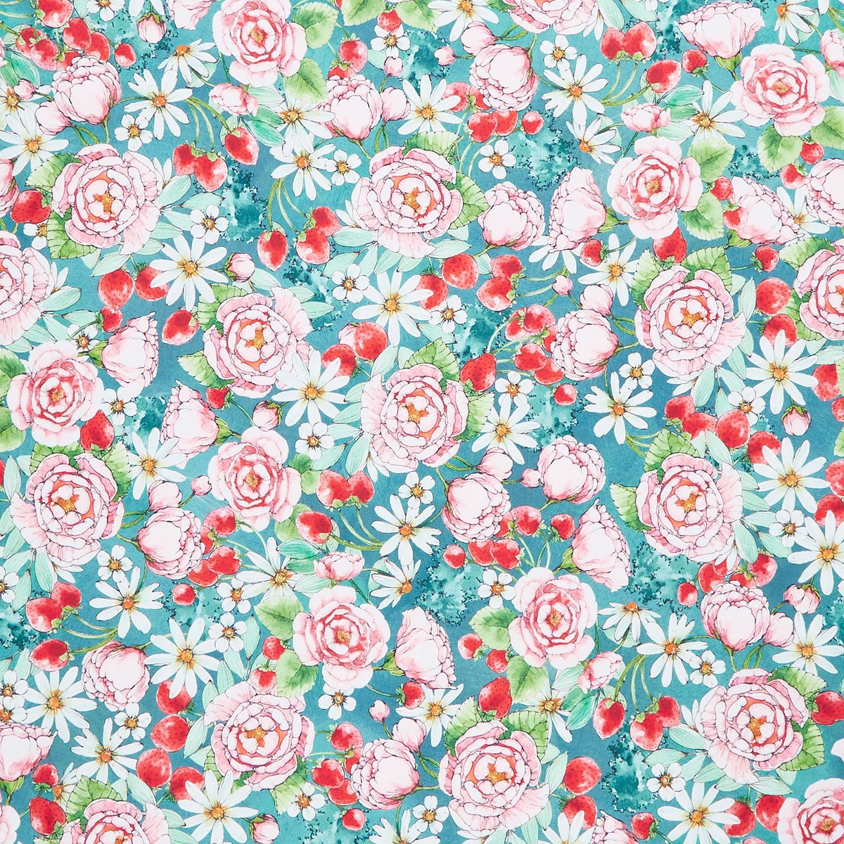strawberry-season-floral-slate-yardage