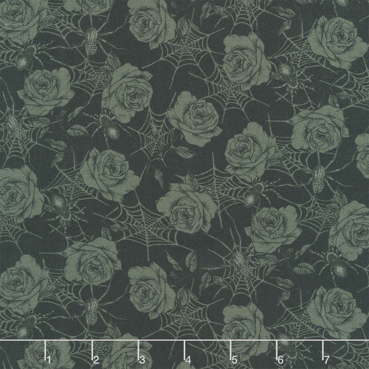fear-factory-rose-and-spider-toss-black-yardage