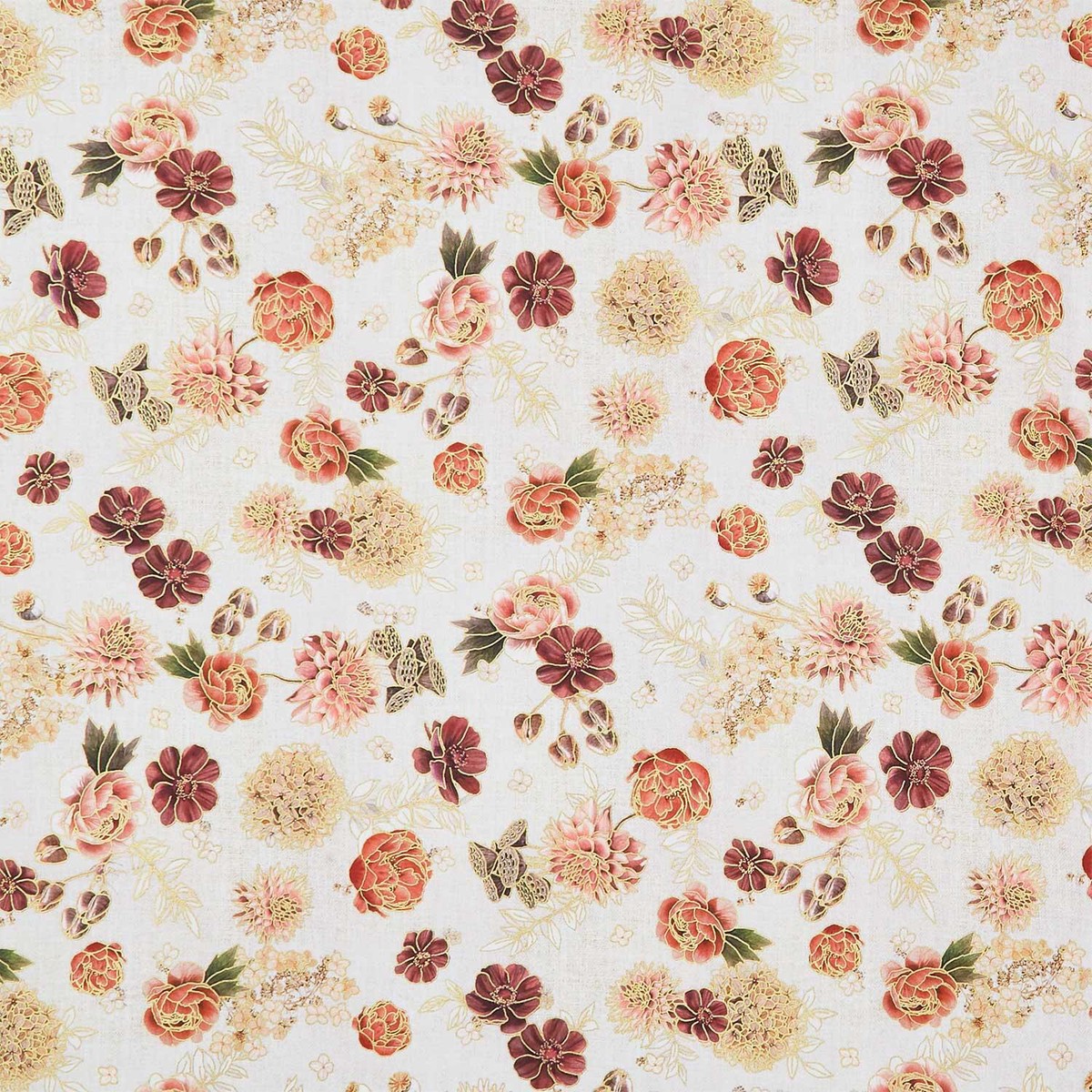 hello-fall-tossed-florals-linen-metallic-yardage