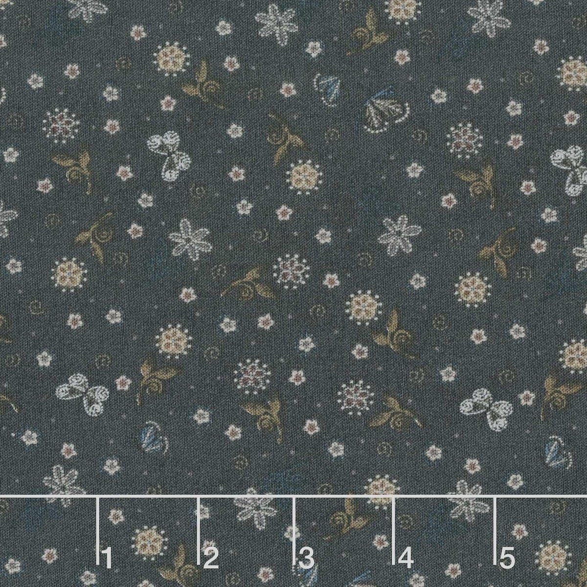 flossie-s-flowers-butterflies-and-buds-charcoal-yardage
