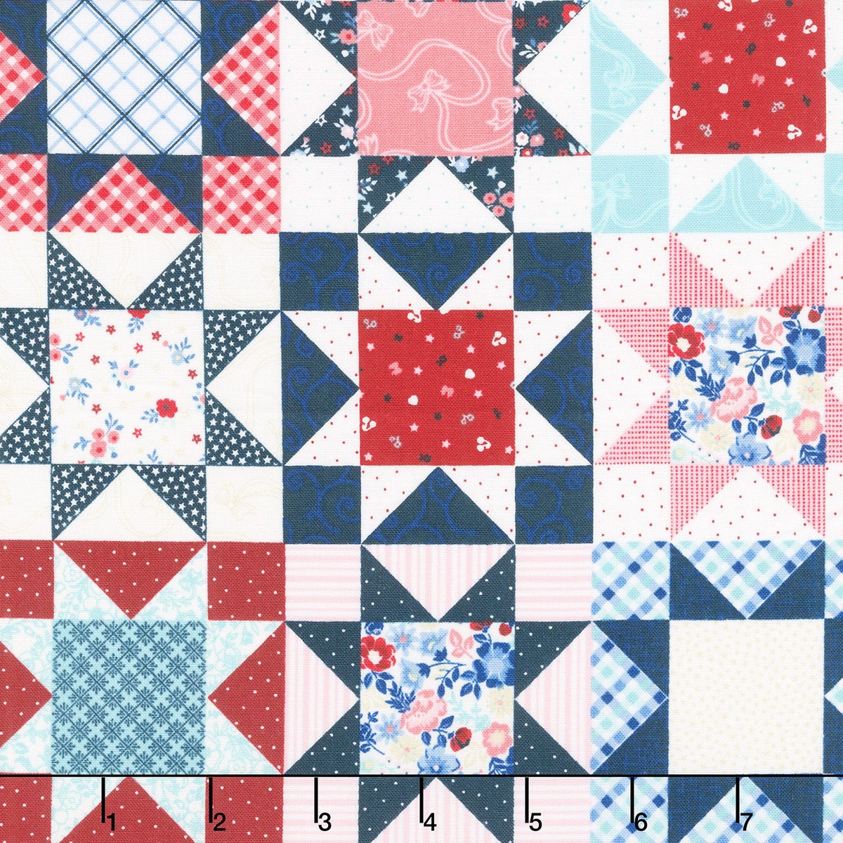 star-spangled-beauty-star-quilt-cheater-multi-yardage