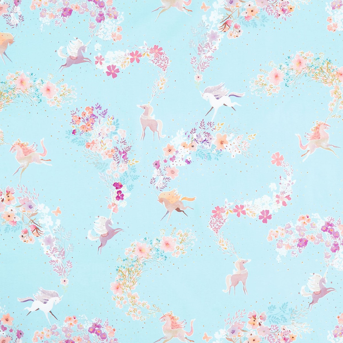 unicorn-meadow-unicorns-light-blue-yardage