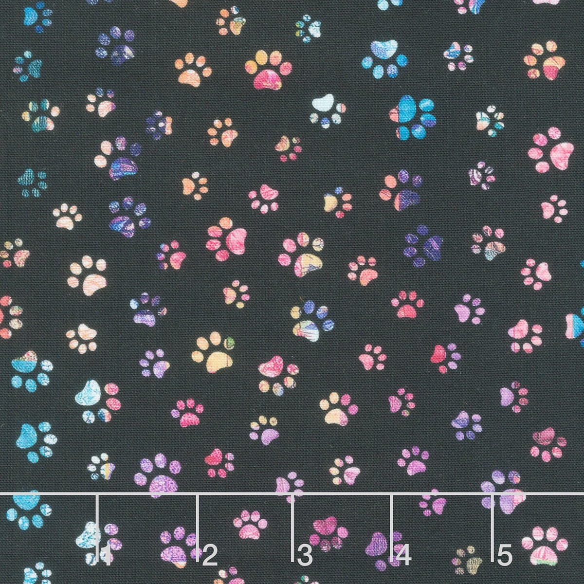 sophisticat-paw-prints-black-yardage