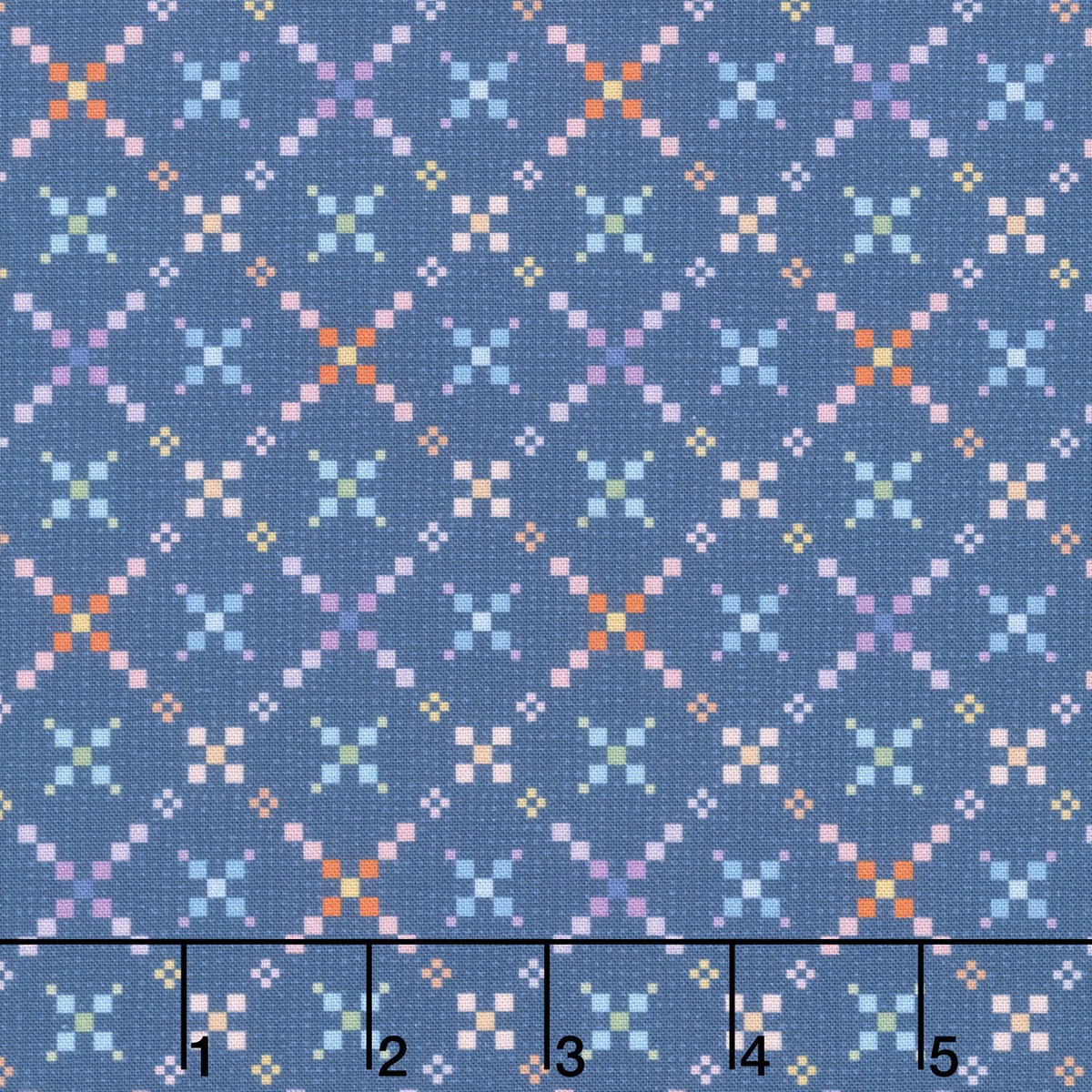 gathering-sun-quilt-diamond-blue-multi-yardage