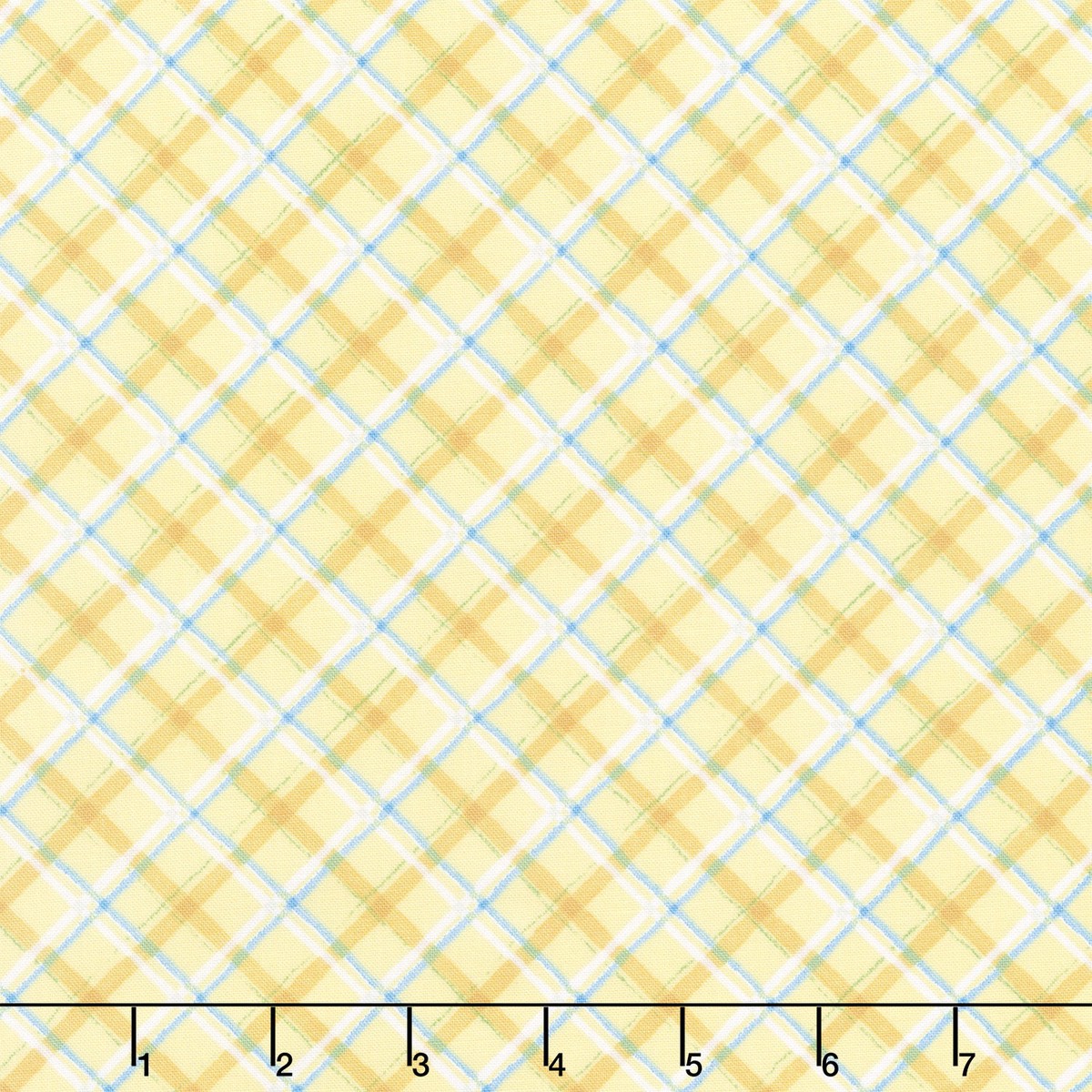 gnome-grown-plaid-yellow-yardage