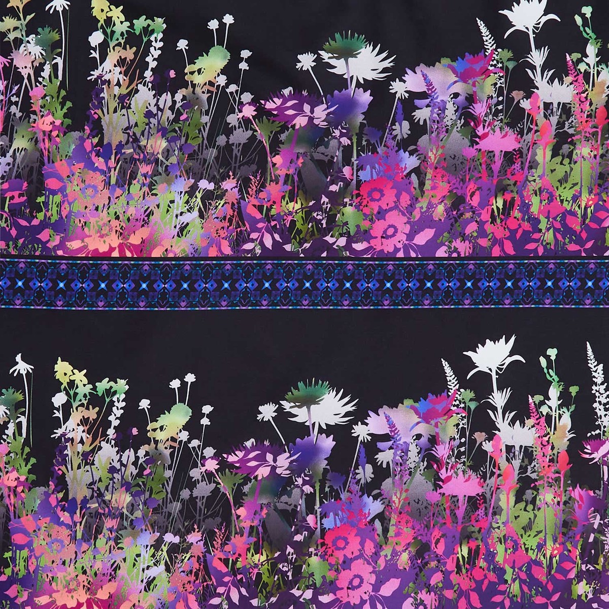 i-dream-in-color-floral-border-stripe-purple-yardage