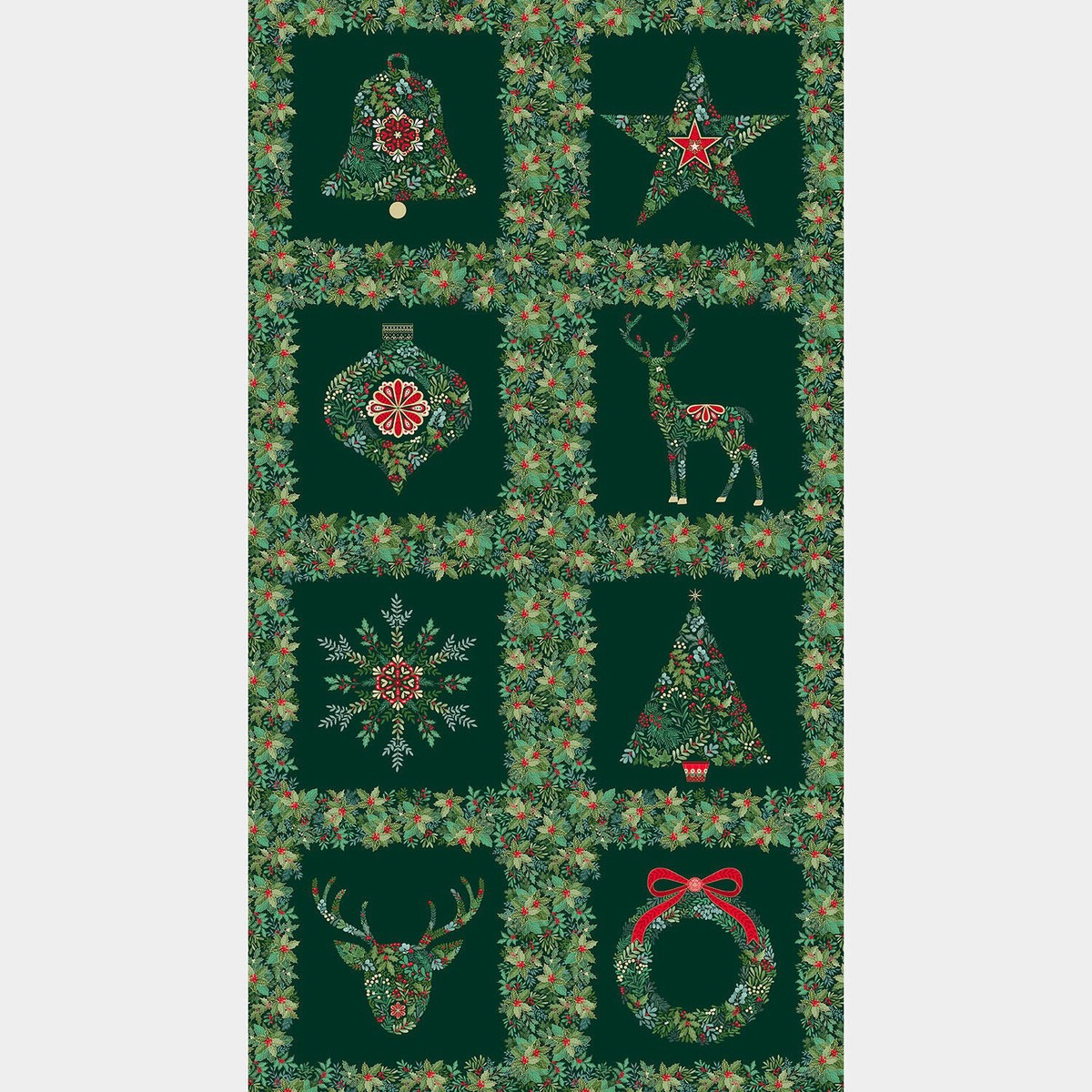 good-tidings-squares-green-metallic-panel