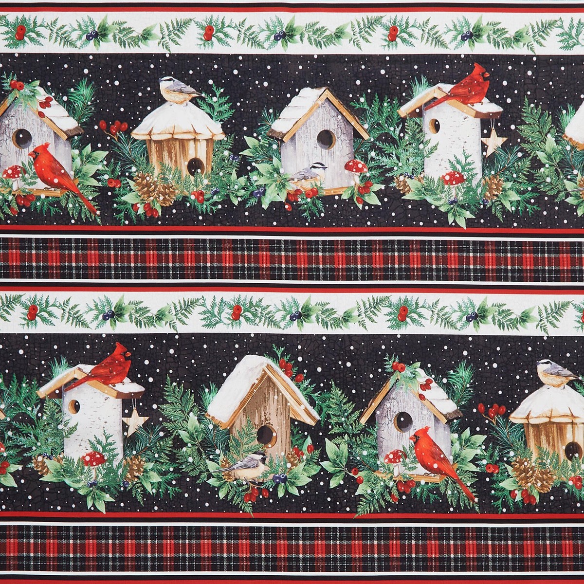 winter-song-border-stripe-black-multi-yardage