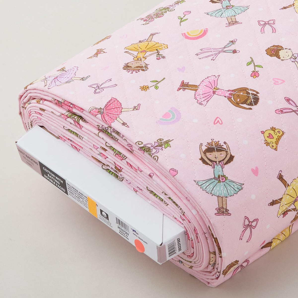 double-faced-pre-quilted-cotton-i-love-ballet-pink-8-yard-bolt