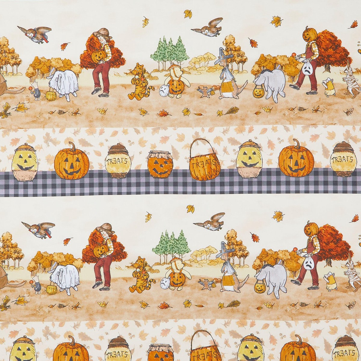 haunted-acre-wood-stripe-yellow-yardage