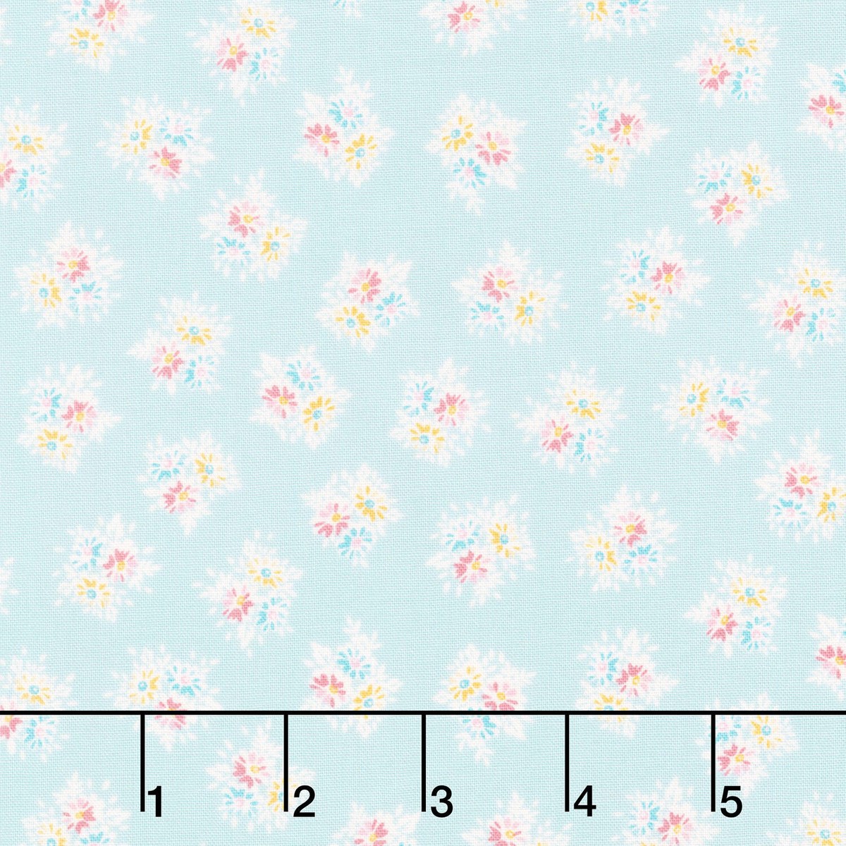 petite-fleur-posy-teal-yardage