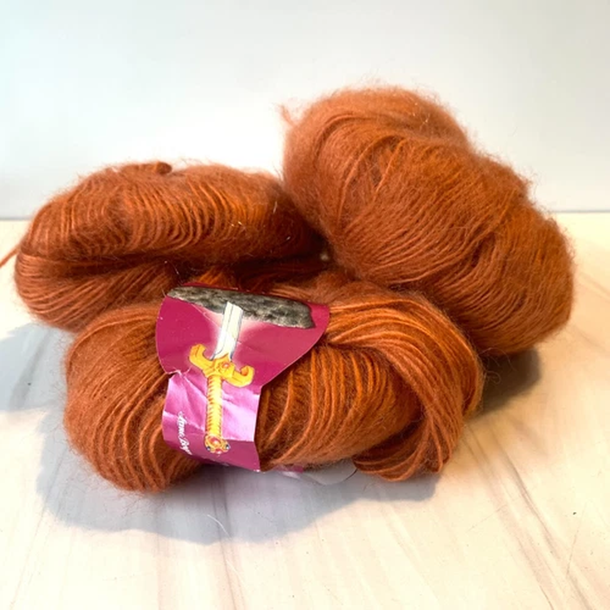 italian-lane-borgosesia-galaad-mohair-blend-yarn-40g-balls-color-orange-lot-of-3