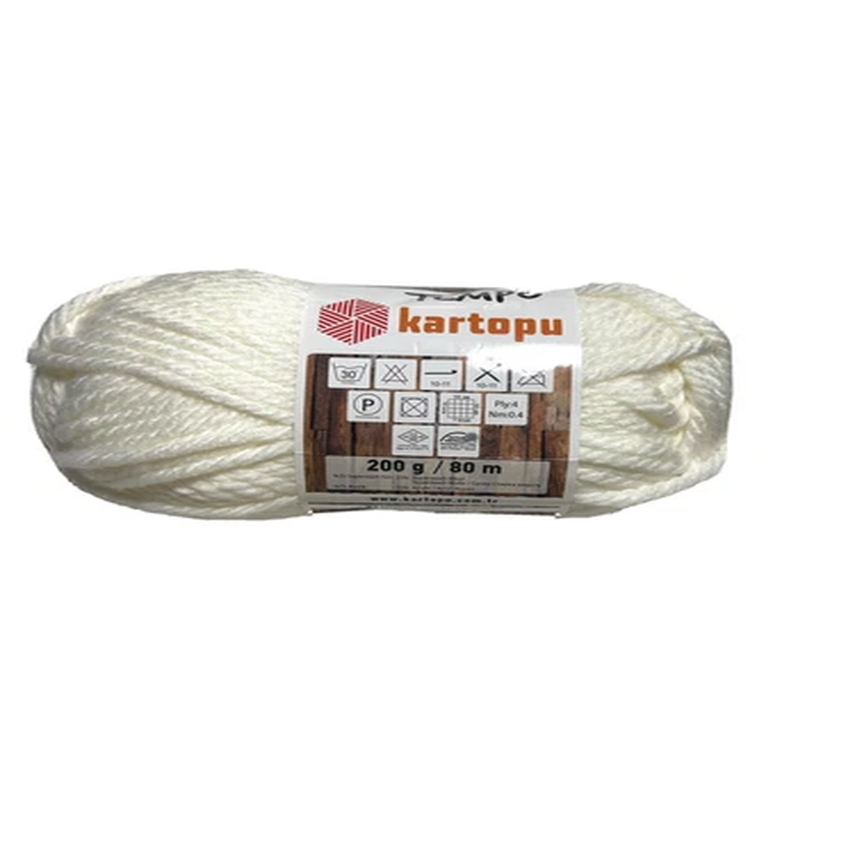 kartopu-tempo-yarn-1-pk-superwash-wool-acrylic-white-large-ball-i-combine