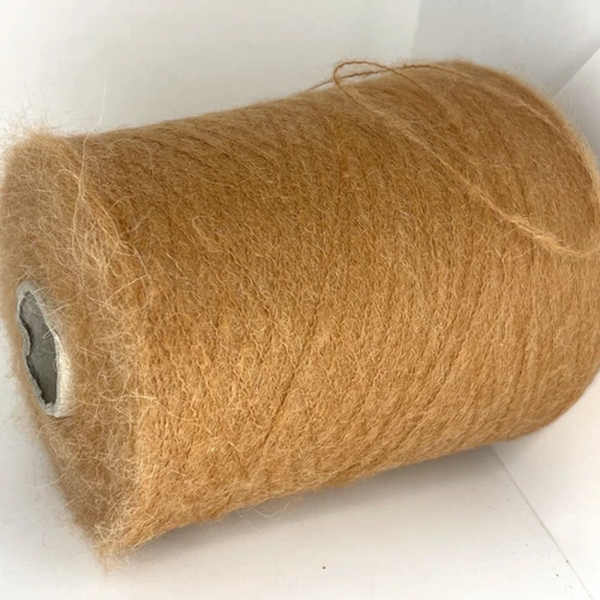 camel-beige-alpaca-wool-fluffy-yarn-on-cone-lace-weight-crafts-usa-tariff-free