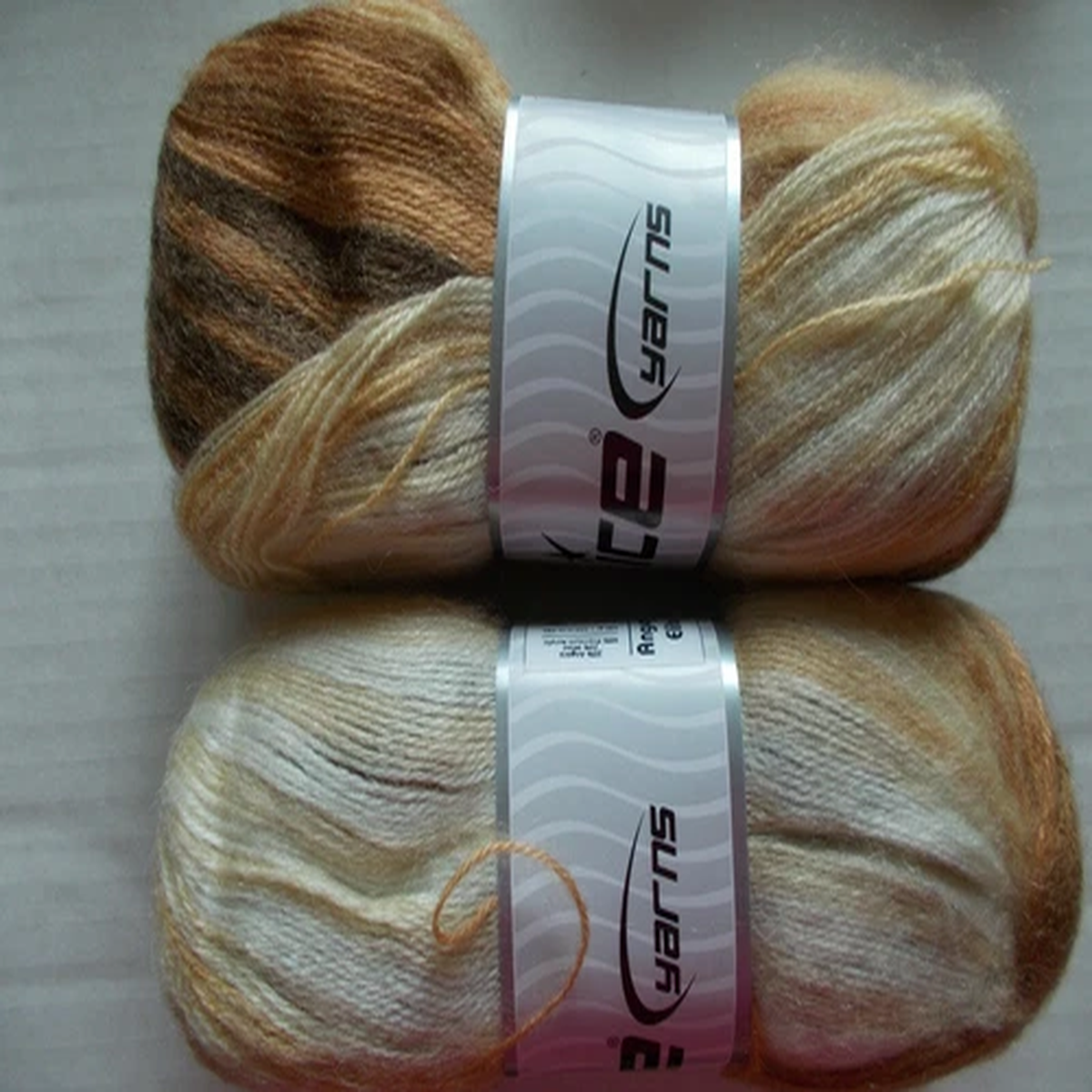 ice-yarns-angora-elite-yarn-brown-shades-cream-lot-of-2-604-yds-ea