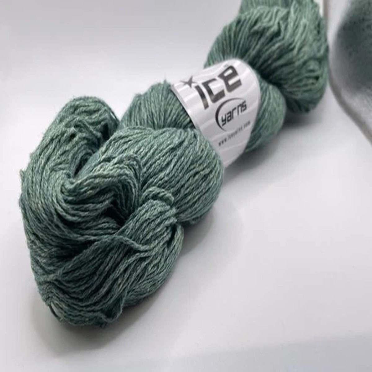 spruce-green-merino-cotton-yarn-84651-ice-yarns-wool-organic-cotton-50gr-251y