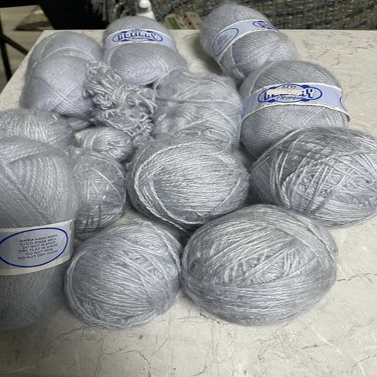 12-x-grey-8-ply-holiday-olympia-50g-yarn-wool-some-odd-balls