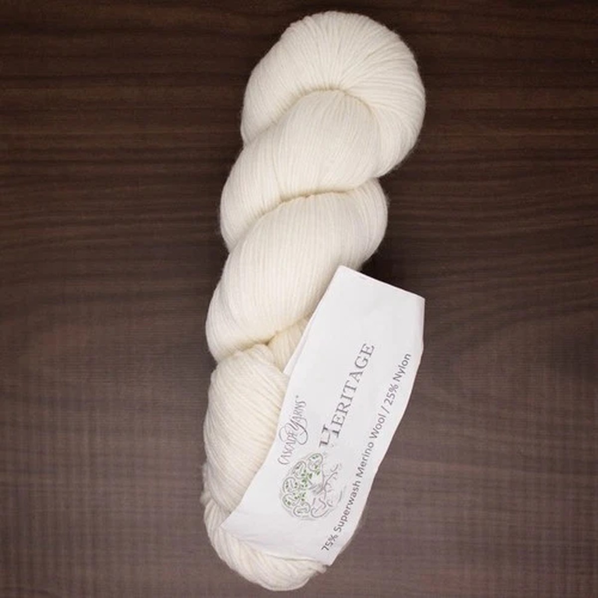 cascade-yarns-heritage-75-merino-superwash-wool-blend-yarn-white-5618-100g