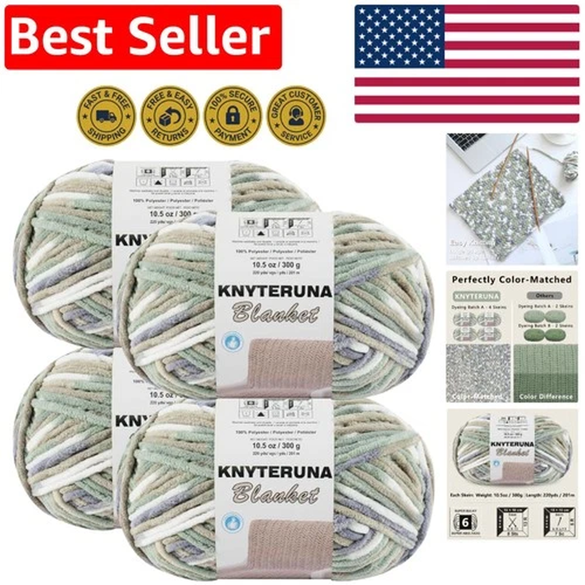 soft-fluffy-super-bulky-yarn-4-skeins-color-matched-for-crafting-elegance