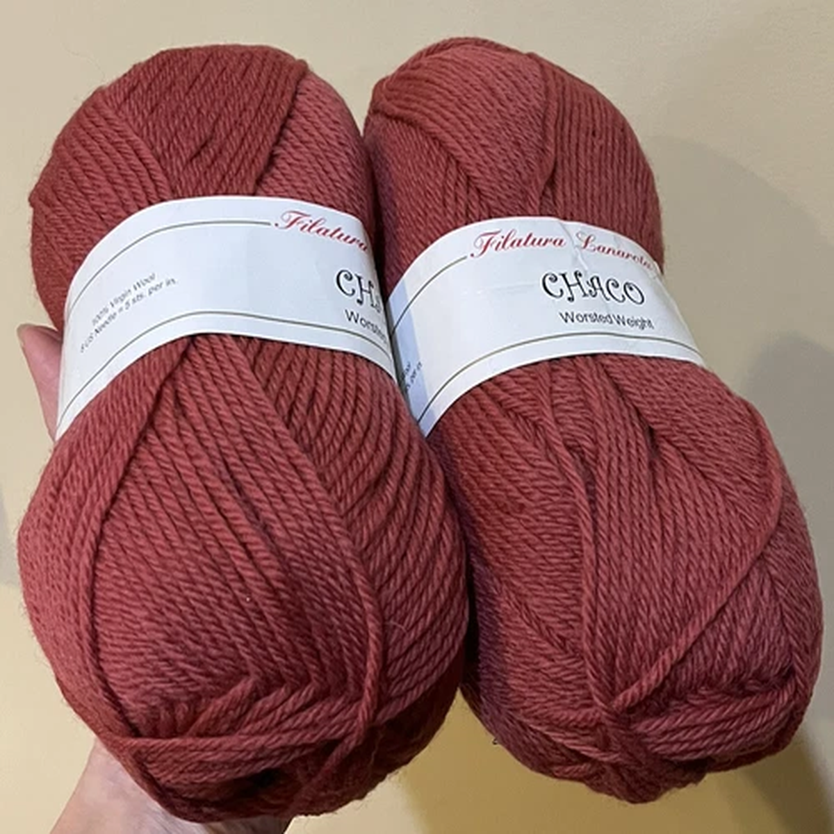 filatura-lanarota-chaco-worsted-wool-yarn-165-tea-rose-2-skeins