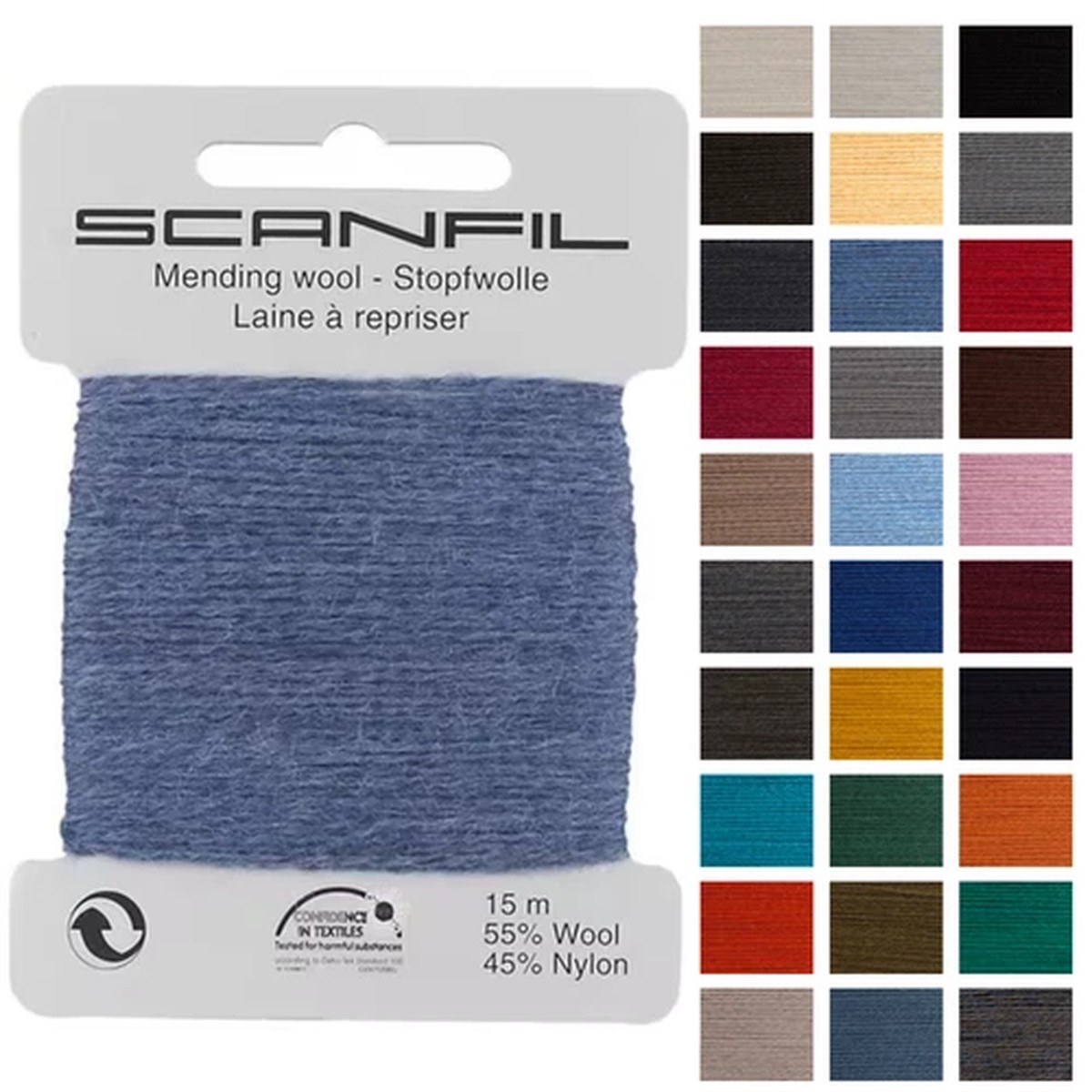 scanfil-mending-wool-15m-all-colours-craft-sewing-quilting-repair-fabrics