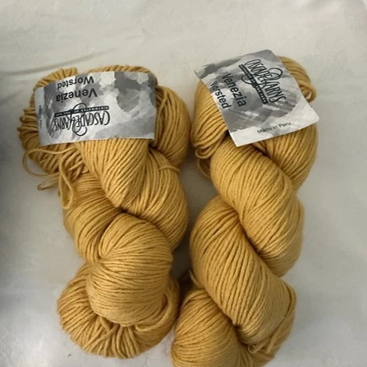 cascade-yarns-2-x-100-gm-venezia-worsted-merino-wool-silk-color-116-yellow
