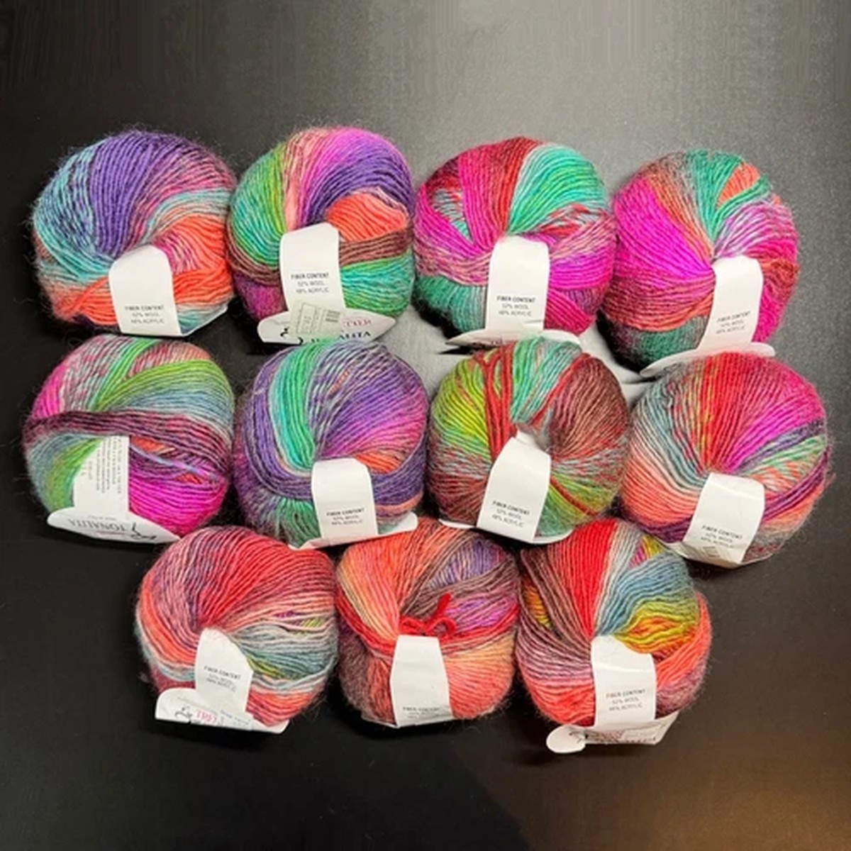 vintage-tendsetter-yarns-tonalita-11-skeins-matching-dye-lot-100-yards-nos