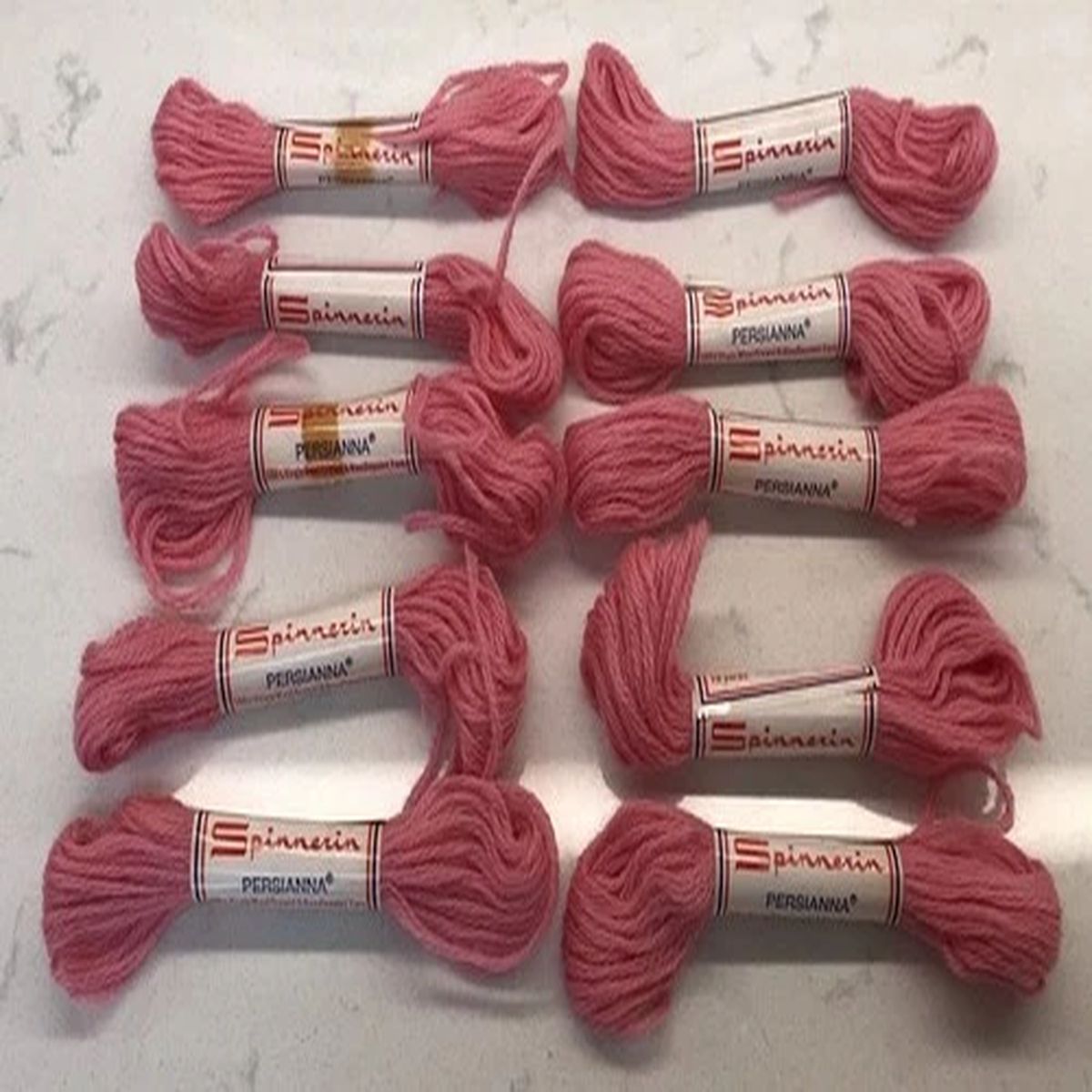 vtg-spinnerin-virgin-wool-yarn-crewel-tapestry-needlepoint-lot-of-10-pink