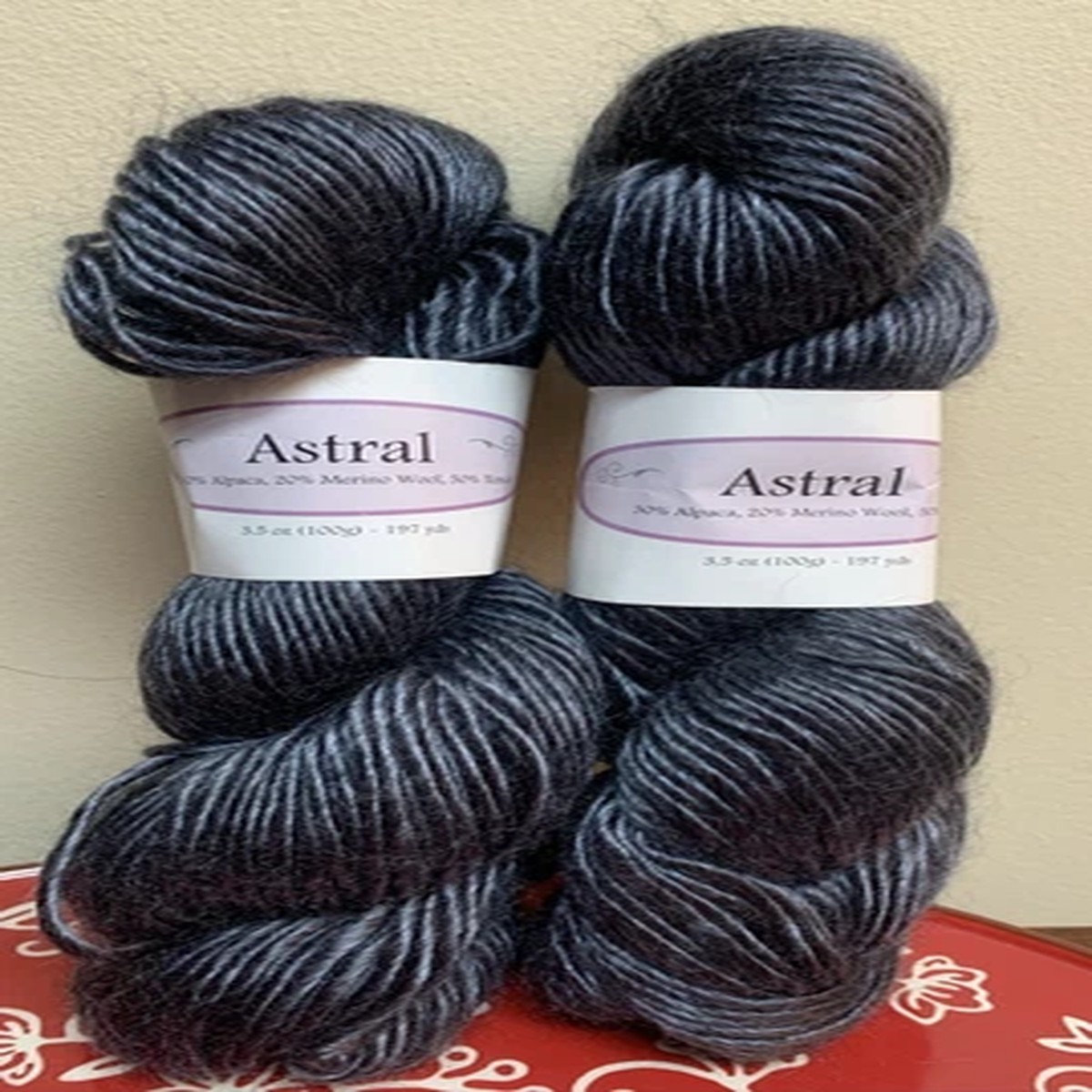 lot-of-2-astral-yarn-hank-alpaca-merino-wool-tencel-8361-hydra-same-dye