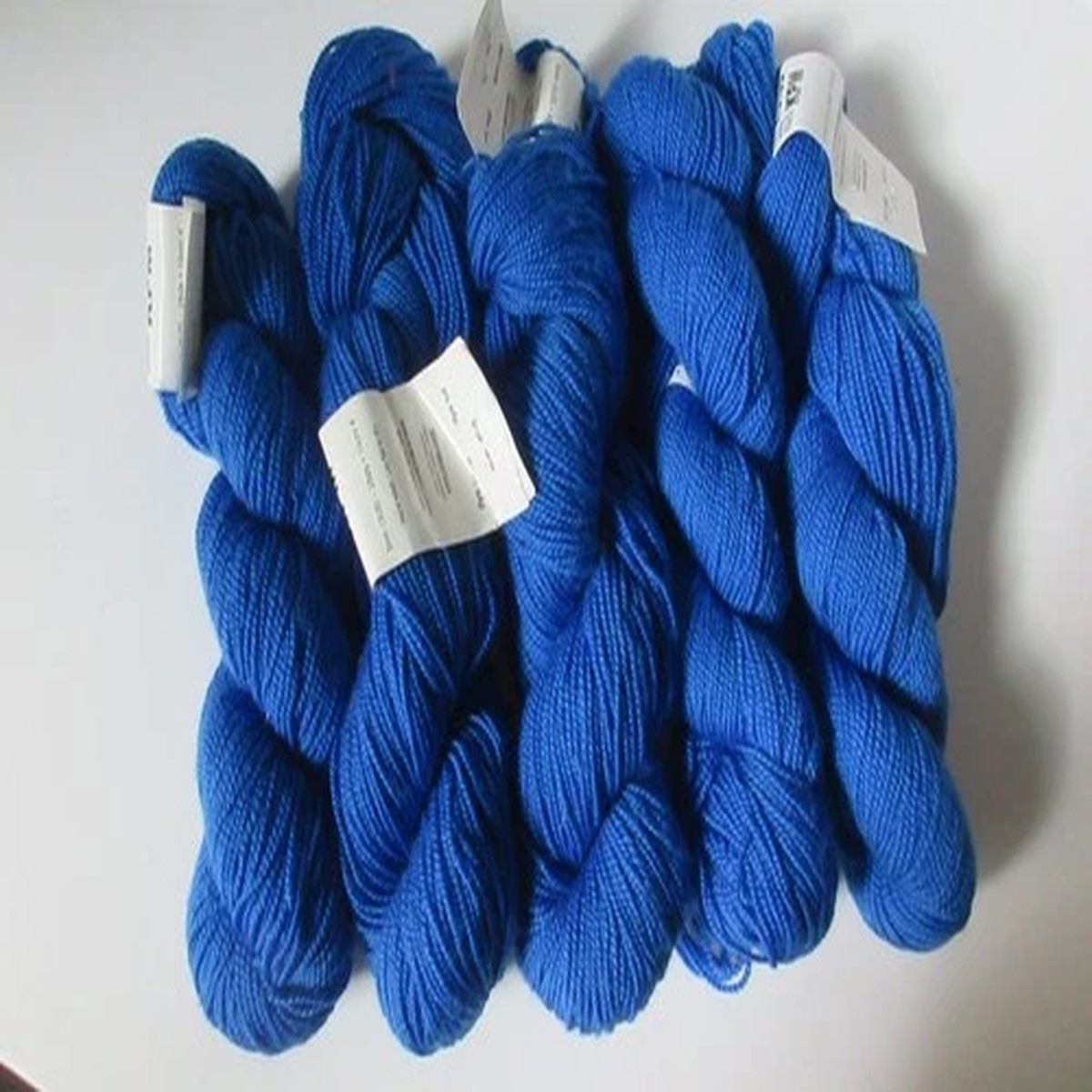 lot-5-koigu-kpm-solid-royal-blue-1600-fingering-sock-weight-excellent