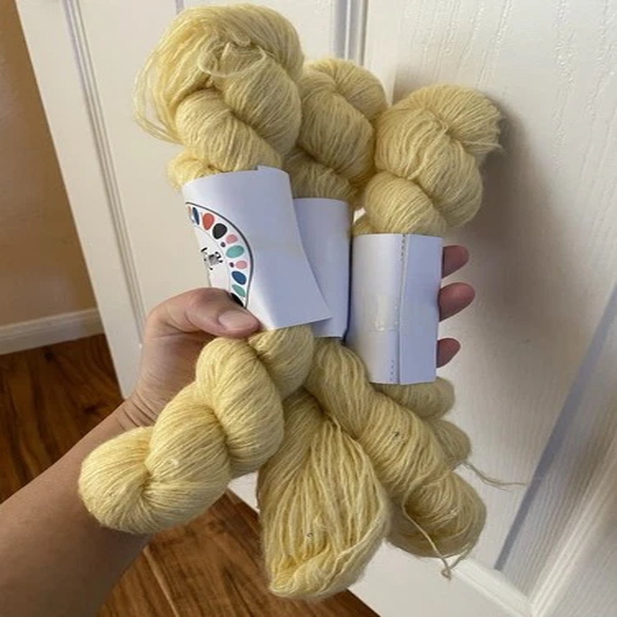 3-skein-yarn-yellow-wool-sequins-140g-total-324