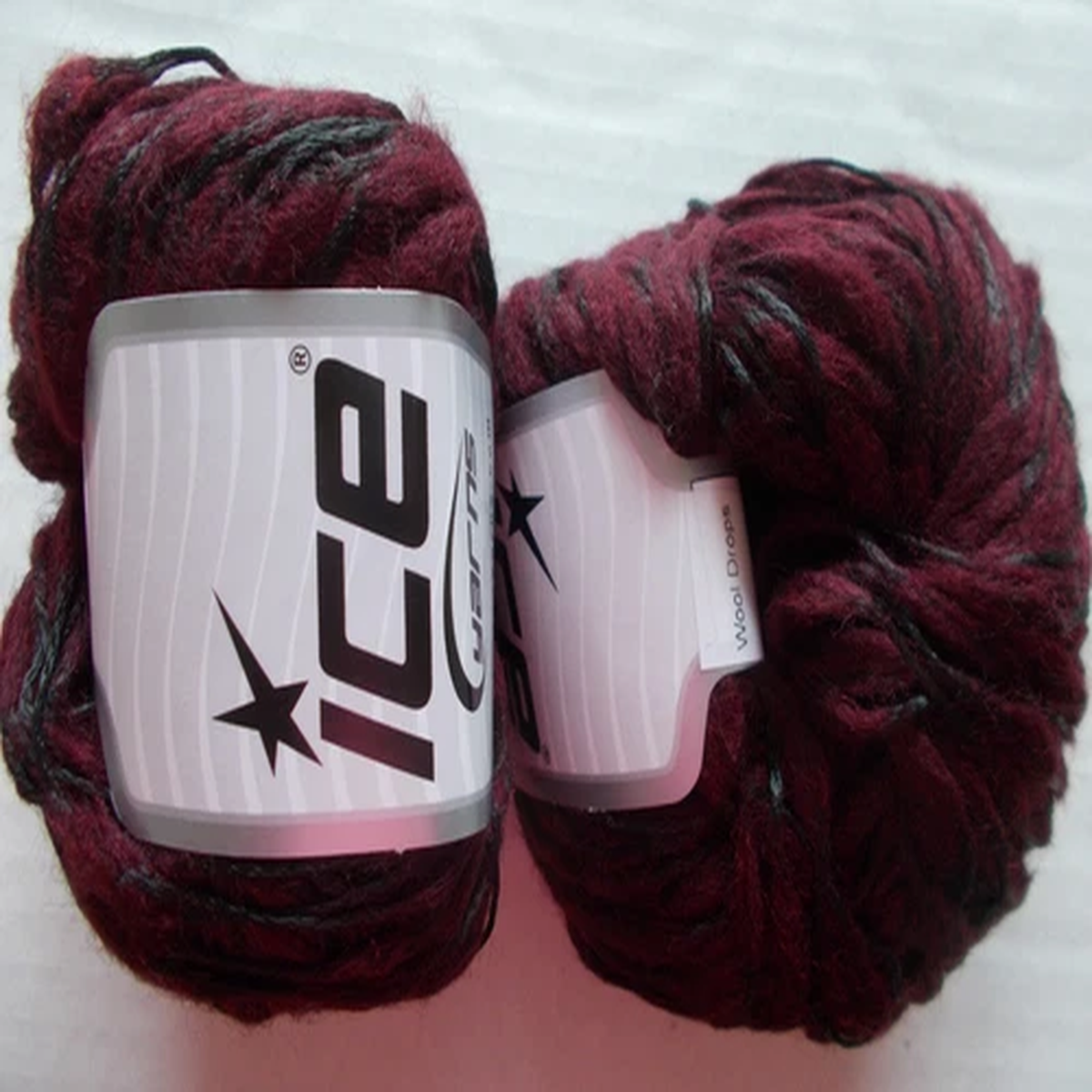 ice-yarns-wool-drops-wool-blend-yarn-burgundy-lot-of-2-121-yds-ea