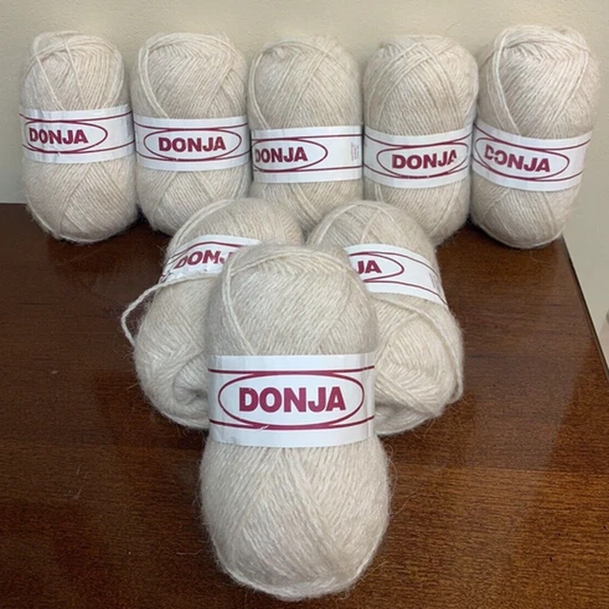 new-lot-of-8-germany-yarn-donja-wolle-camel-hair-wool-off-white