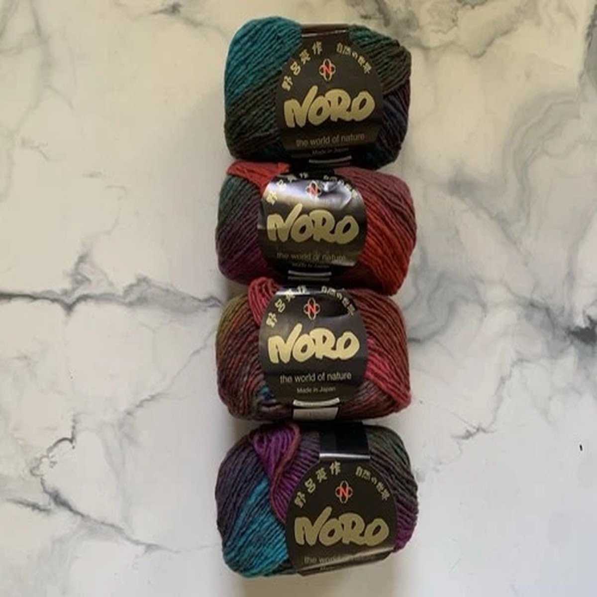 noro-kureyon-226-self-striping-100-wool-worsted-yarn-lot-4-skeins-japan