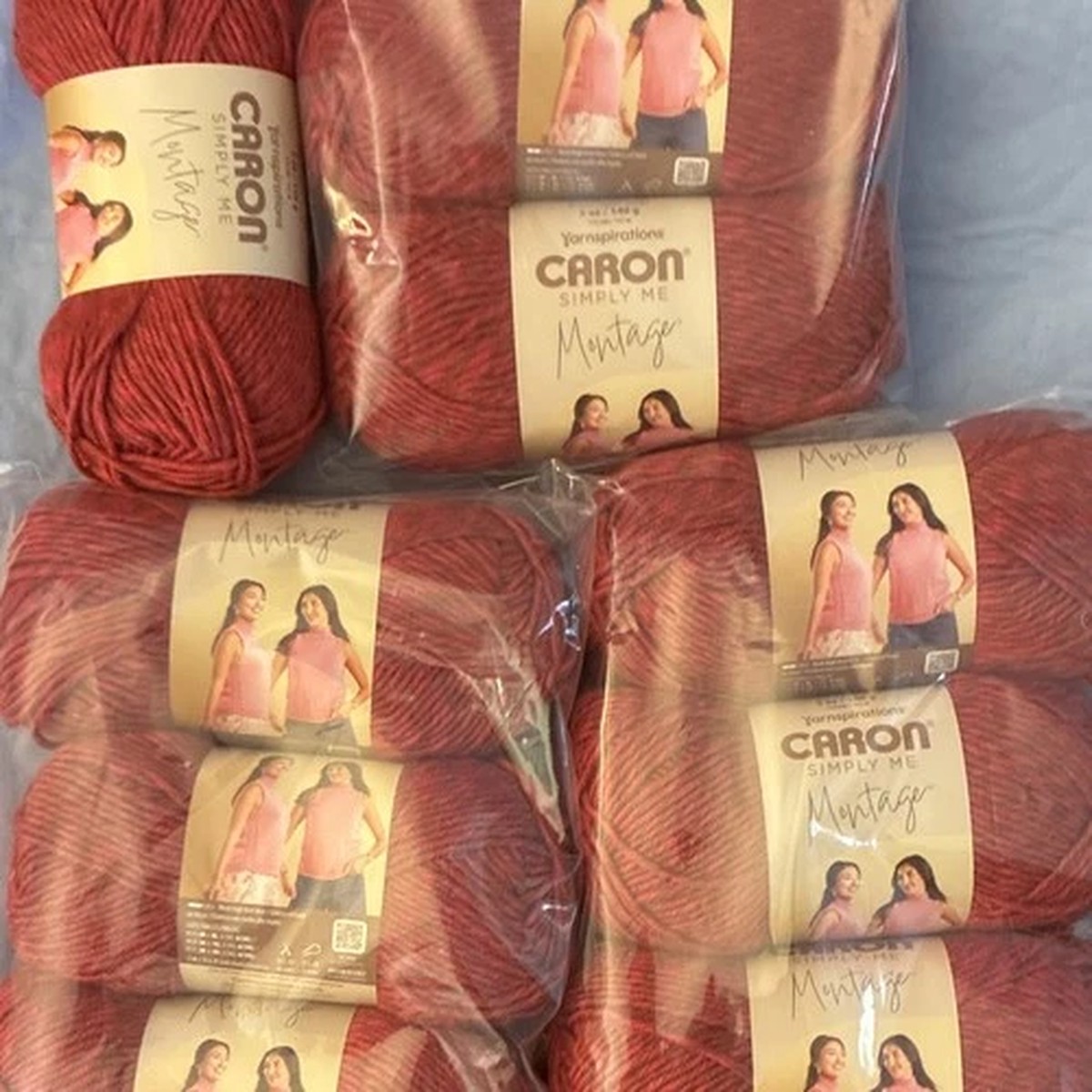 caron-simply-me-montage-garnet-bulky-5-yarn-skein-lot-acrylic-nylon-wool-lot-10