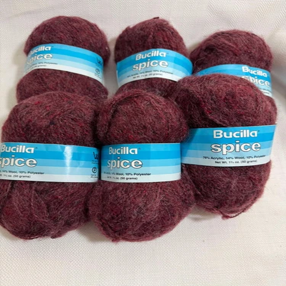 vintage-bucilla-spice-wool-acrylic-polyester-lot-of-6-yarn-balls-burgundy-red