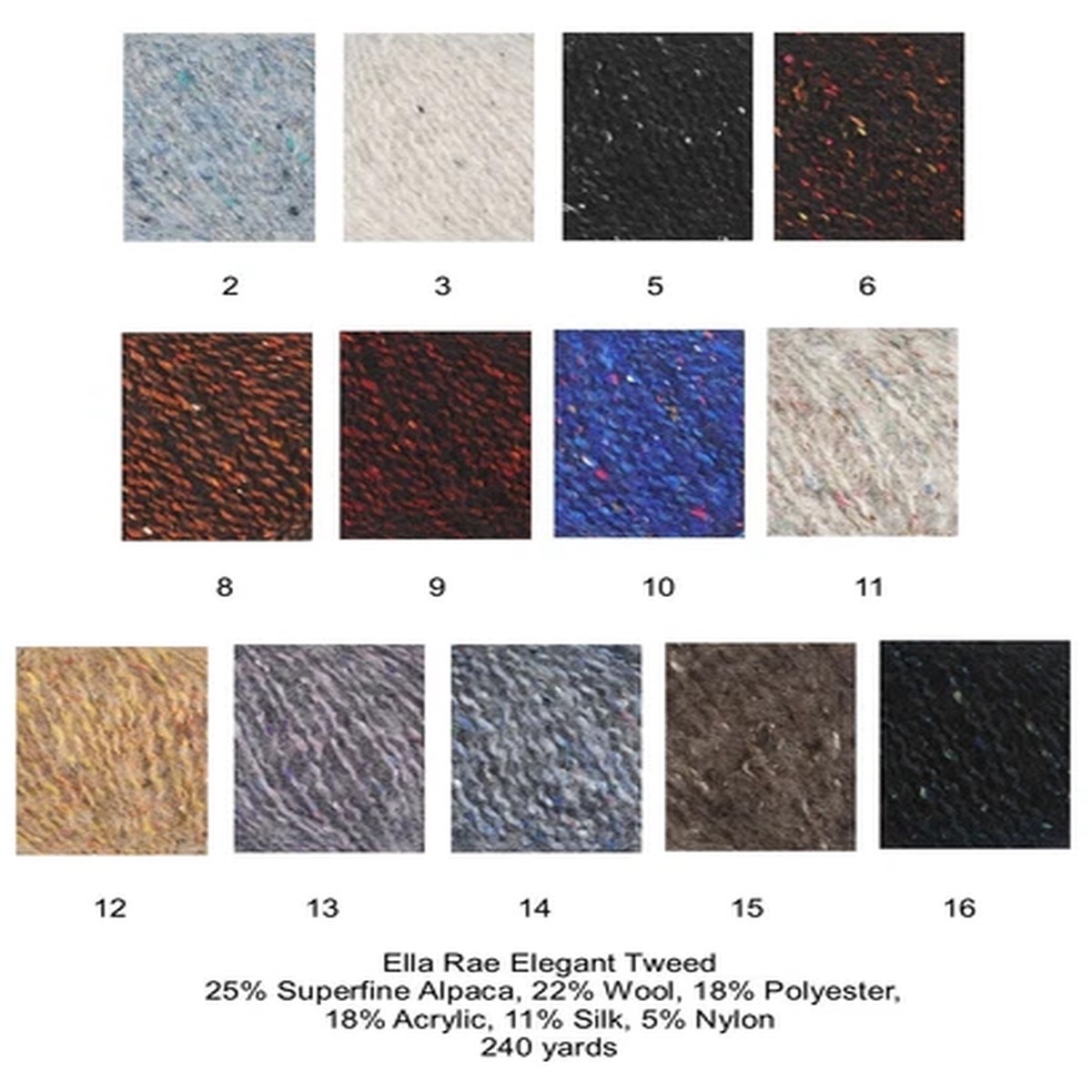 clearance-elegant-tweed-yarn-from-ella-rae-5-colors