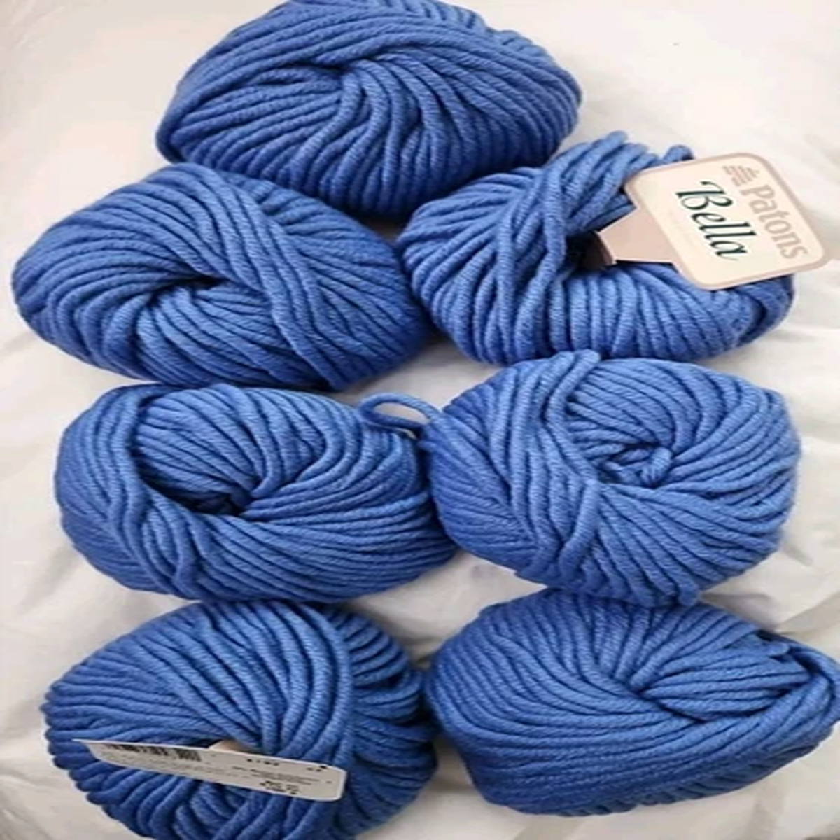 lot-of-7-patons-bella-yarn-1132-sapphire-super-bulky-merino-blend-100g-each