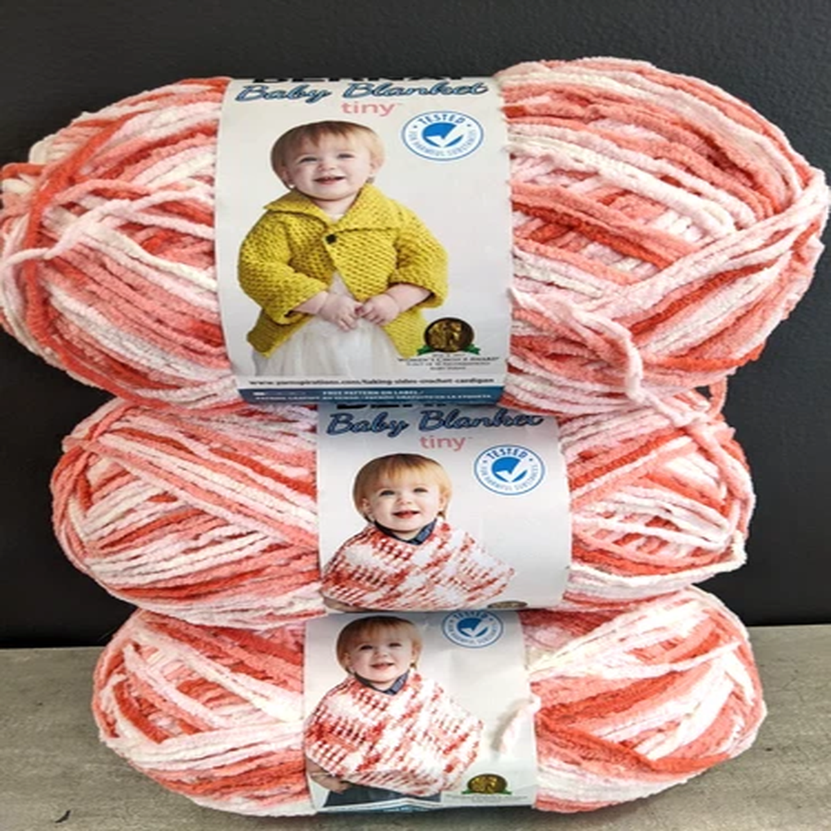 bernet-yarn-baby-blanket-tiny-wildflowers-coral-pink-3-skeins-316-yds-each-skein
