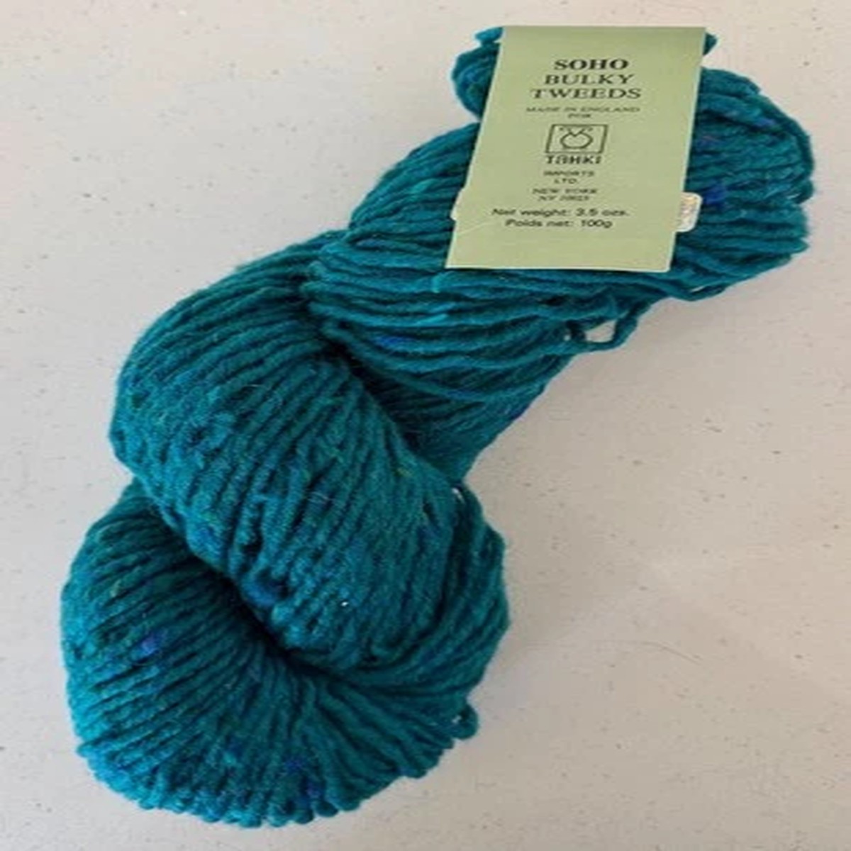 tahki-soho-bulky-tweeds-new-wool-yarn-360-dyelot-5460-green-england-uk-100-g-new