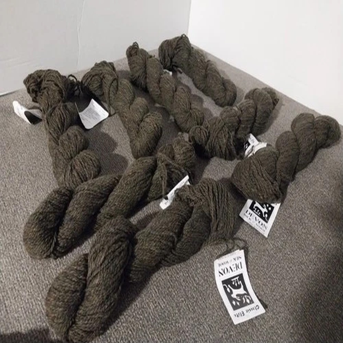 classic-elite-devon-yarn-wool-silk-50g-123yds-exeter-moss-lot-of-8