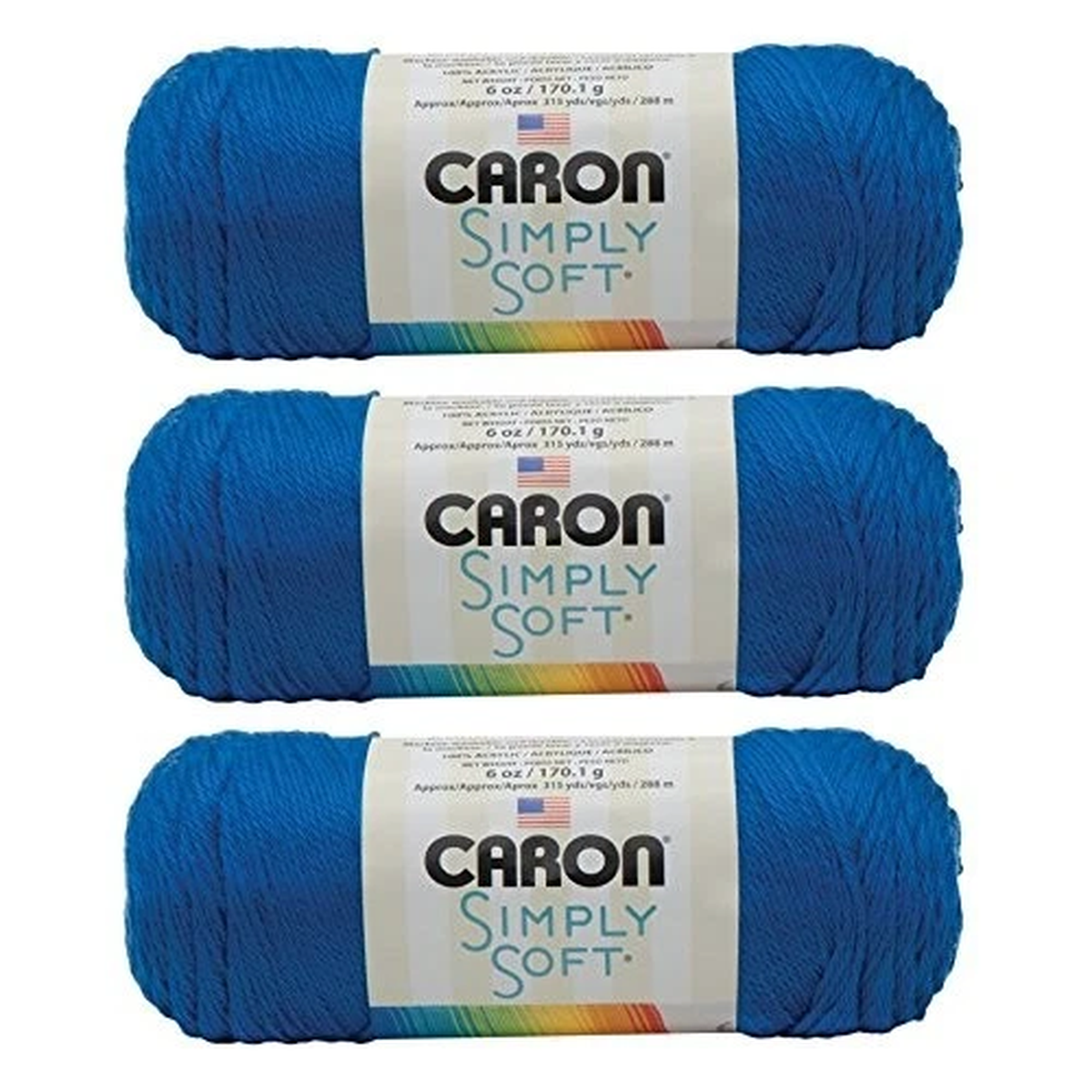 caron-simply-soft-yarn-royal-blue-3-pack-100-acrylic-for-knitting-and-crocheting