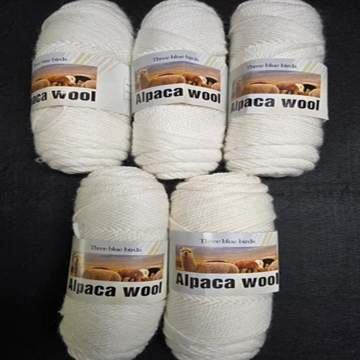 lot-of-5-three-blue-birds-alpaca-wool-yarn-color-soft-white-100g-each