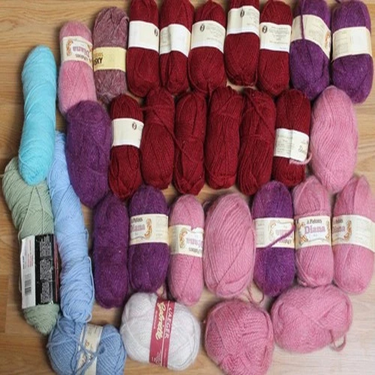 vintage-yarn-lot-acrylic-wool-shetland-style-patons-diana-nylon-gabrielle