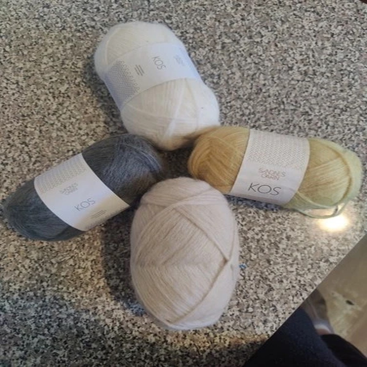 baby-alpaca-wool-nylon-yarn-sandnes-garn-kos-worsted-50g-lot-of-4-farge-parti