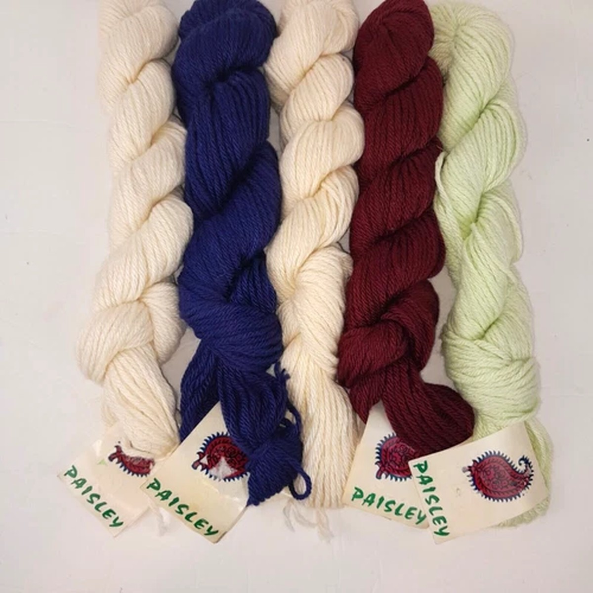 classic-elite-paisley-yarn-wool-viscose-rayon-blend-5-hanks-mixed-lot