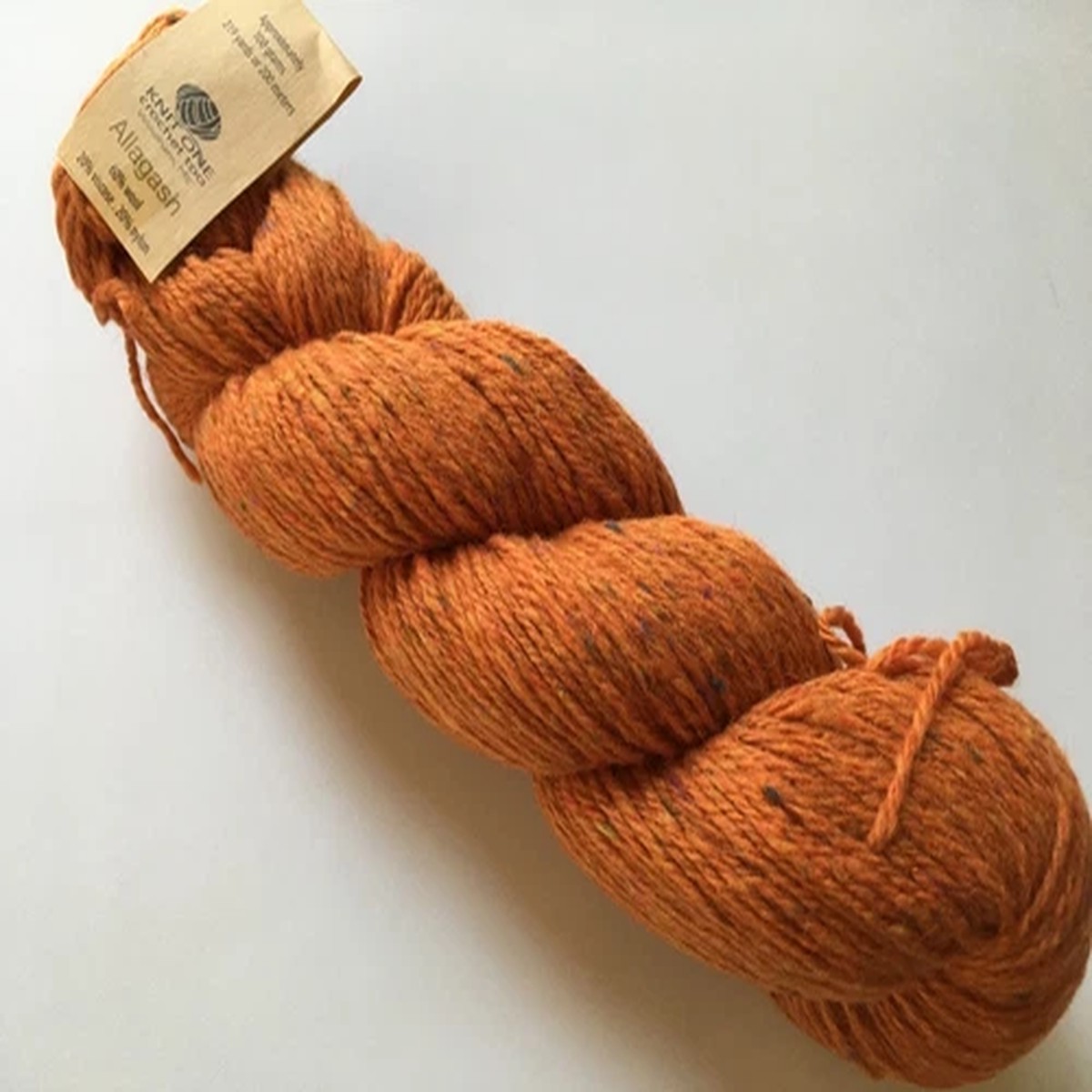 knit-one-crochet-too-allagash-397-pumpkin-tweed-100gr-worsted-wool-blend-yarn
